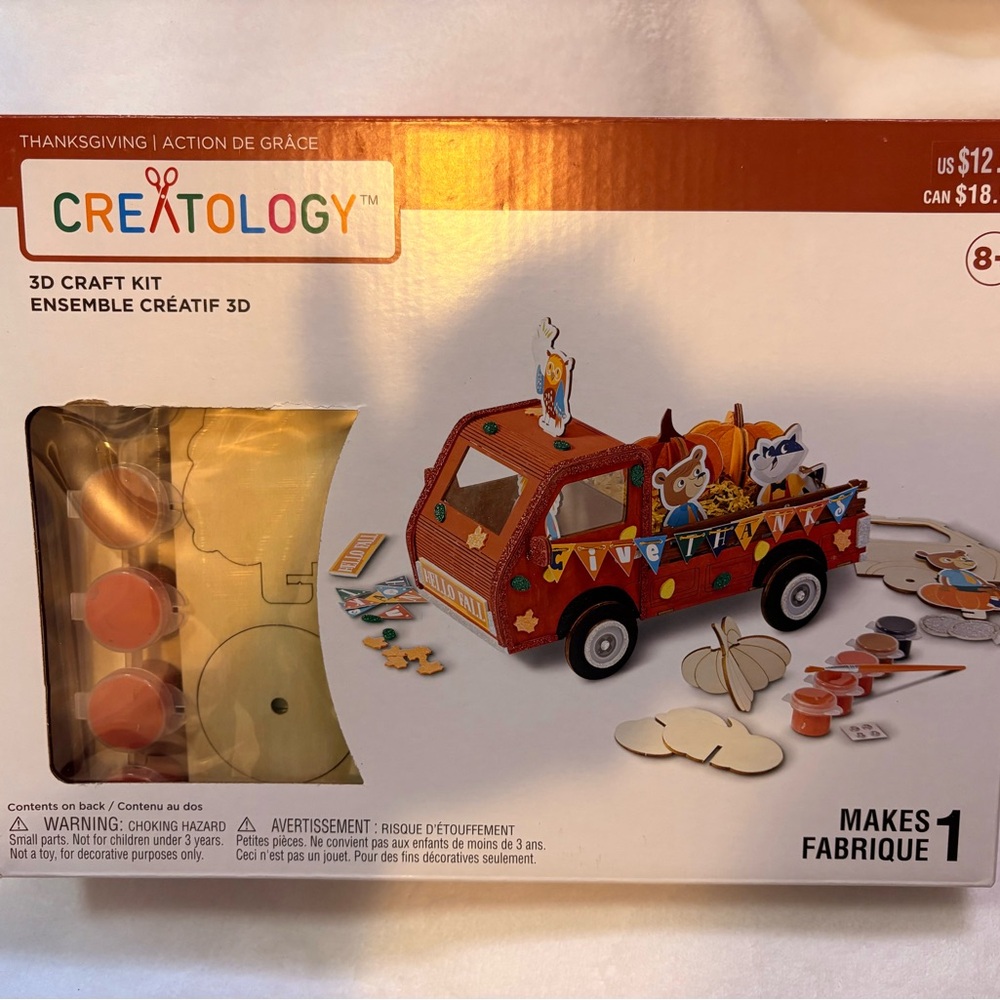 Creatology 3D Craft Kit - Colorful Thanksgiving Truck